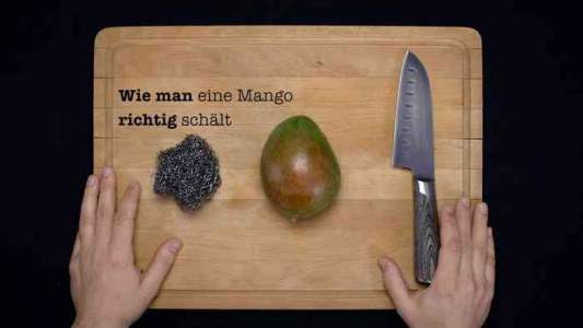 Wie man eine Mango richtig schält