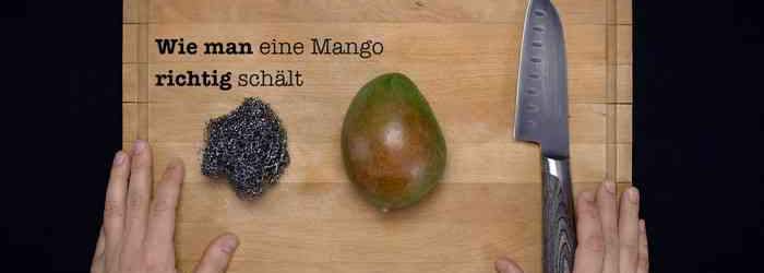 Wie man eine Mango richtig schält